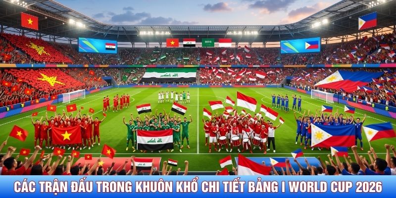 C&aacute;c trận đấu trong khu&ocirc;n khổ chi tiết bảng I World Cup 2026