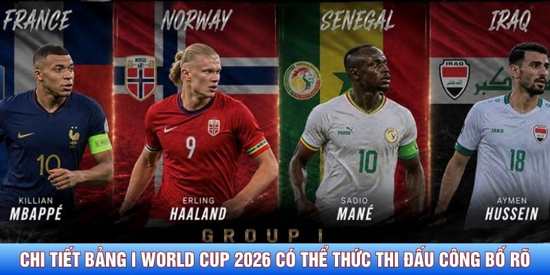 Chi tiết bảng I World Cup 2026 c&oacute; thể thức thi đấu c&ocirc;ng bố r&otilde;